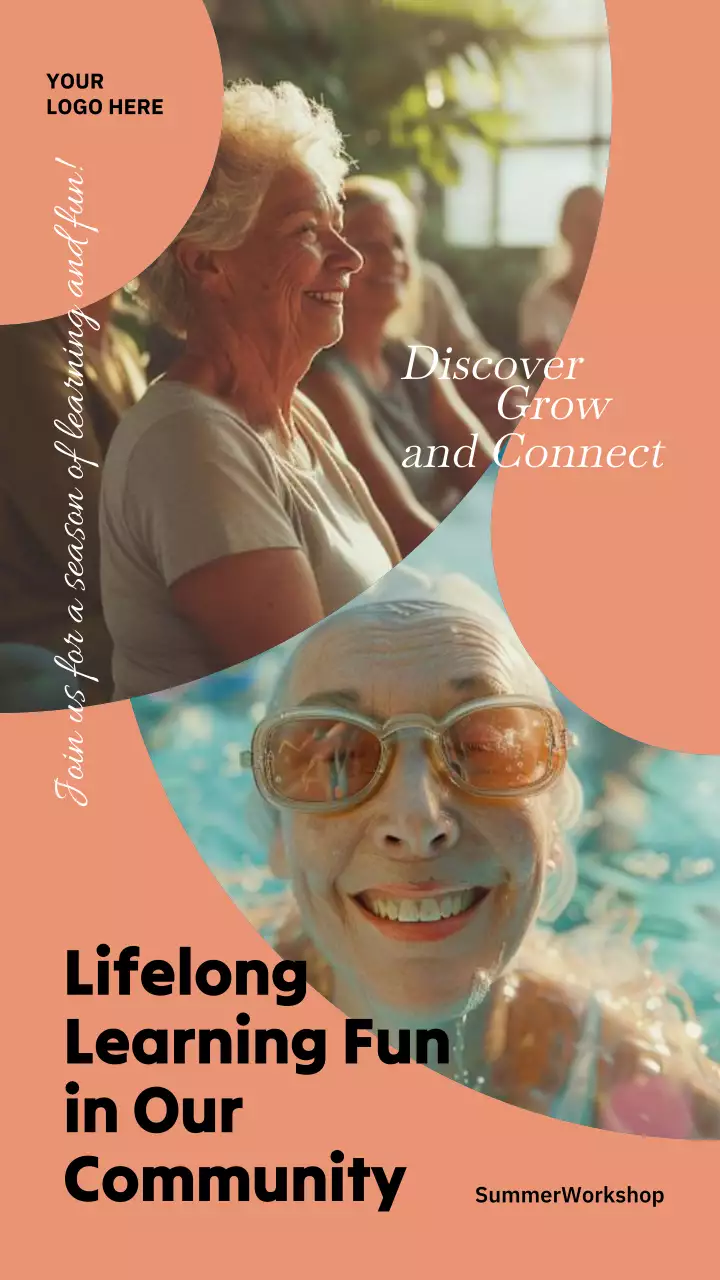 Orange Modern Learning Event Instagram Post