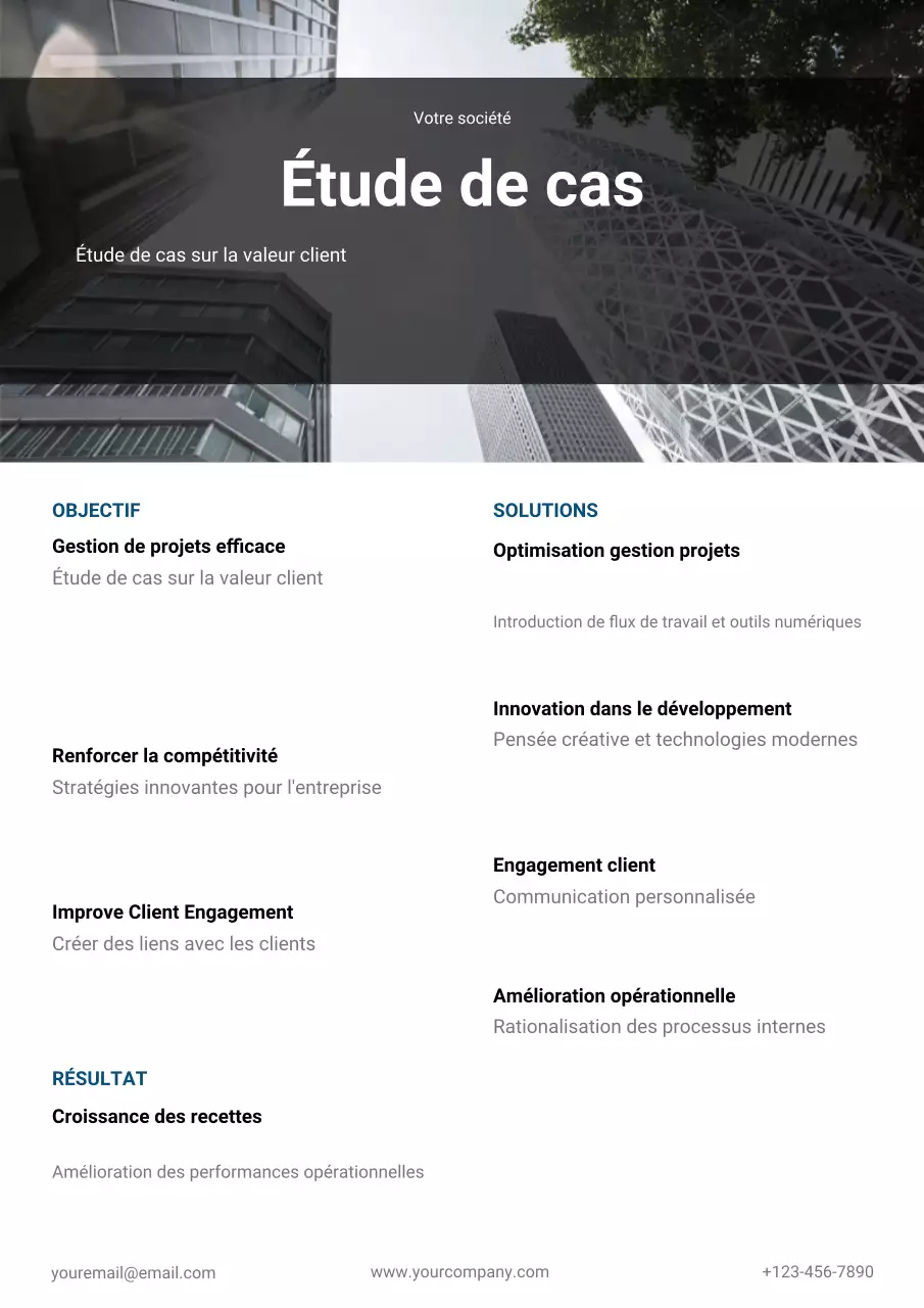 rapport d'entreprise professionnel gris