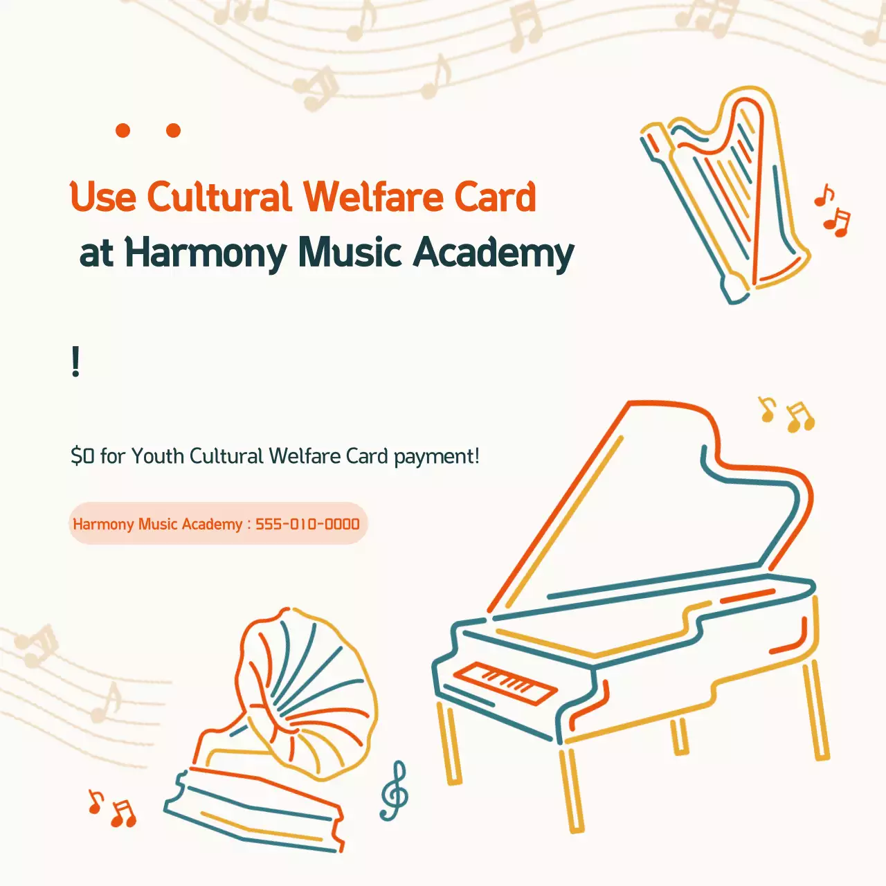 Quảng cáo Giáo dục Âm nhạc Đơn giản của Ivory