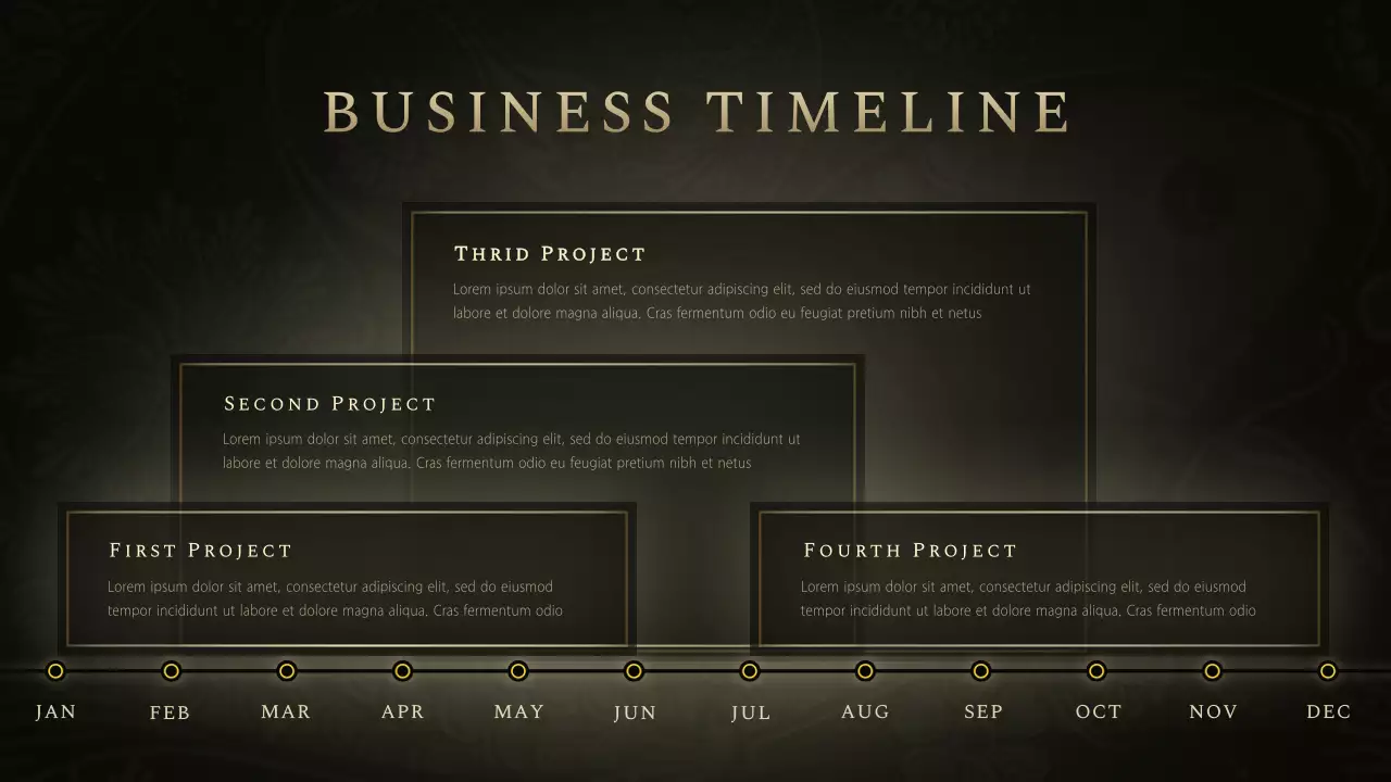 Black Elegant Business Plan Infographic