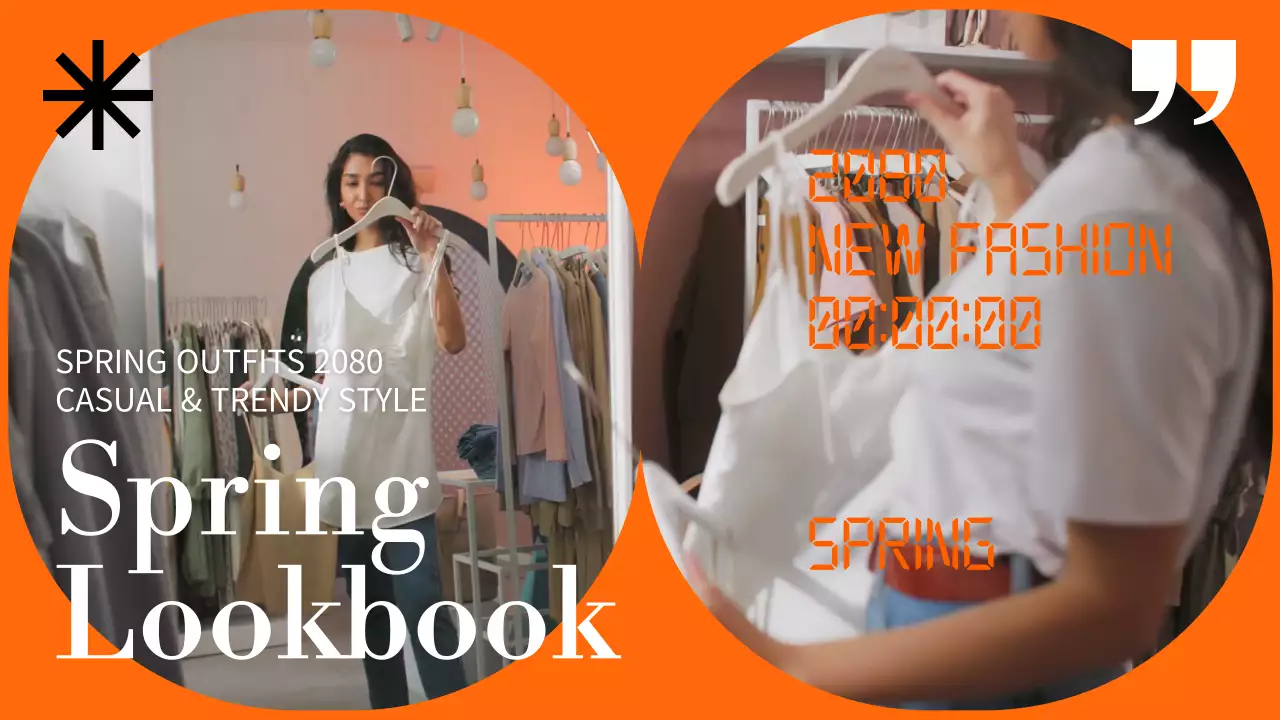 주황색의 봄 맞이 패션 꾸안꾸 코디