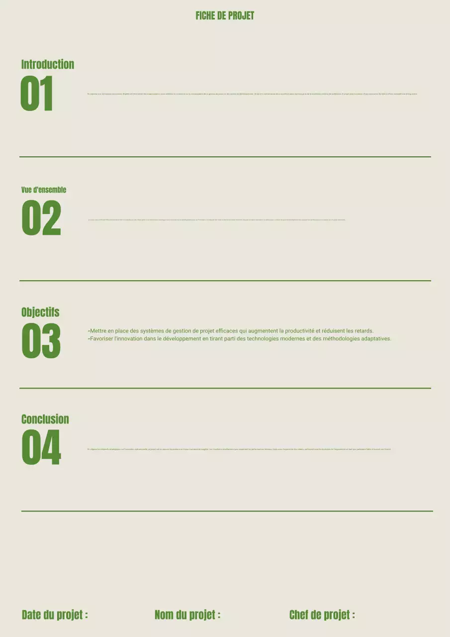 Document de projet Green Modern