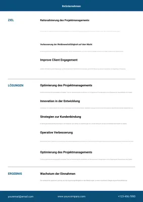 Fallstudie zum Thema „Blaues professionelles Unternehmen“