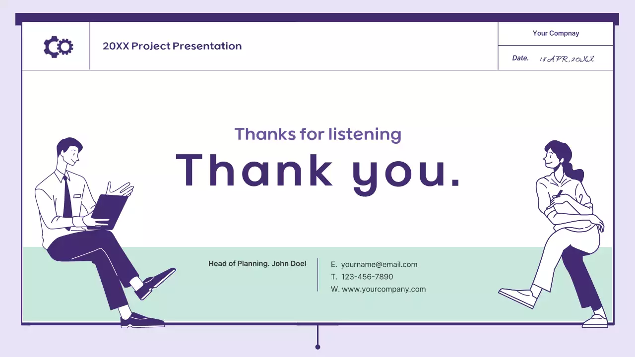 Purple Simple Business Presentation