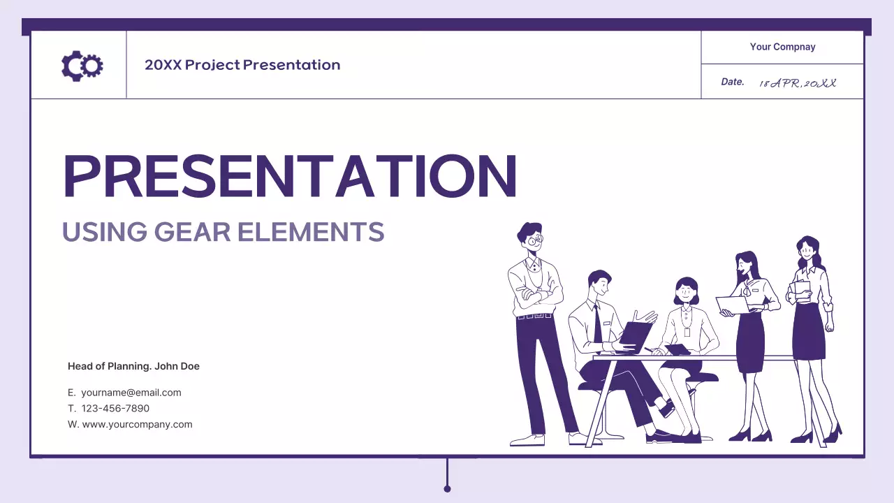Purple Simple Business Presentation