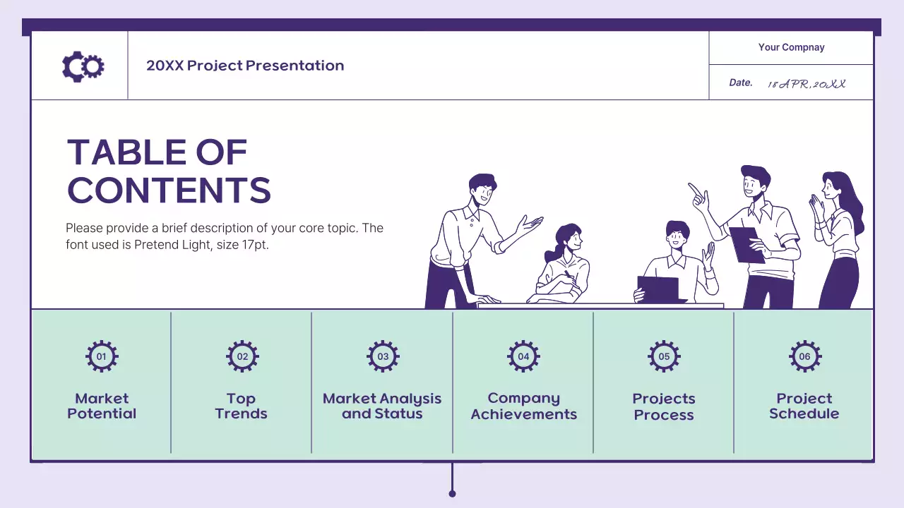 Purple Simple Business Presentation