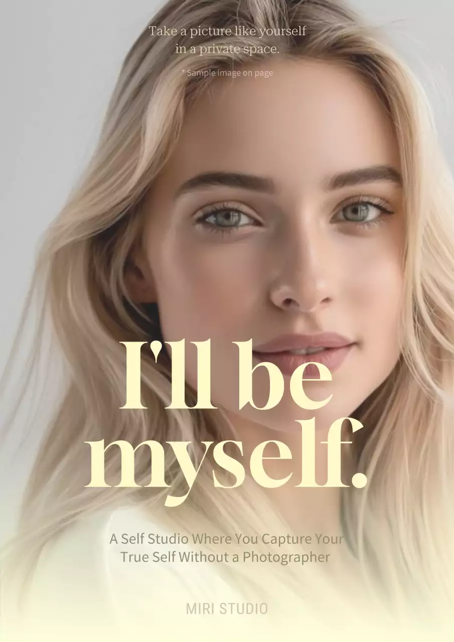 Promoting a minimalist self-studio in yellow and gray