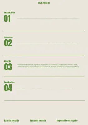 Documento del progetto Green Modern