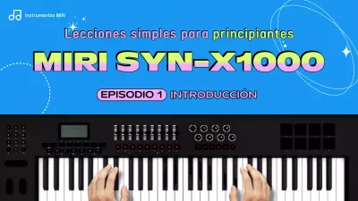 Educación musical moderna azul