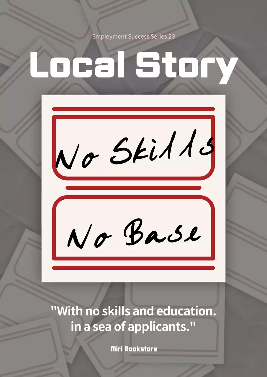 Grey Minimal Employment Guide Book Cover