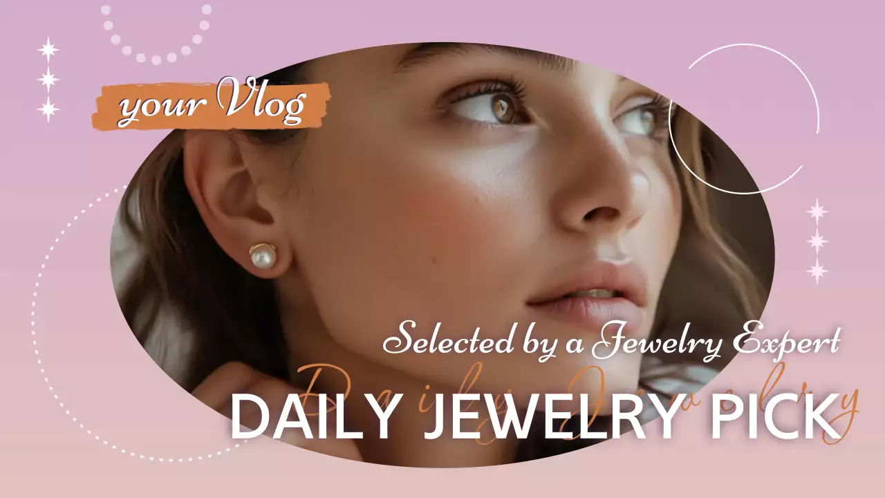 핑크 트렌디 쥬얼리 Vlog 유튜브 썸네일