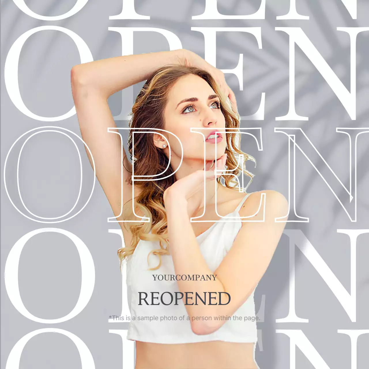 Grey Modern Business Announcement Instagram Post