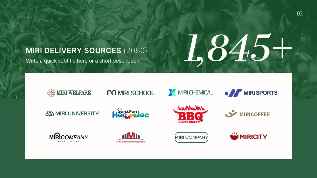 그린 모던 비즈니스 제안 프레젠테이션