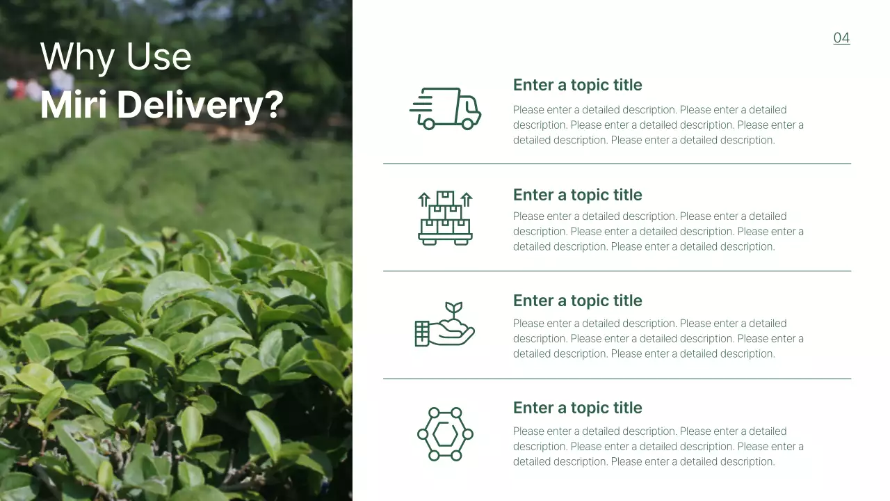 그린 모던 비즈니스 제안 프레젠테이션