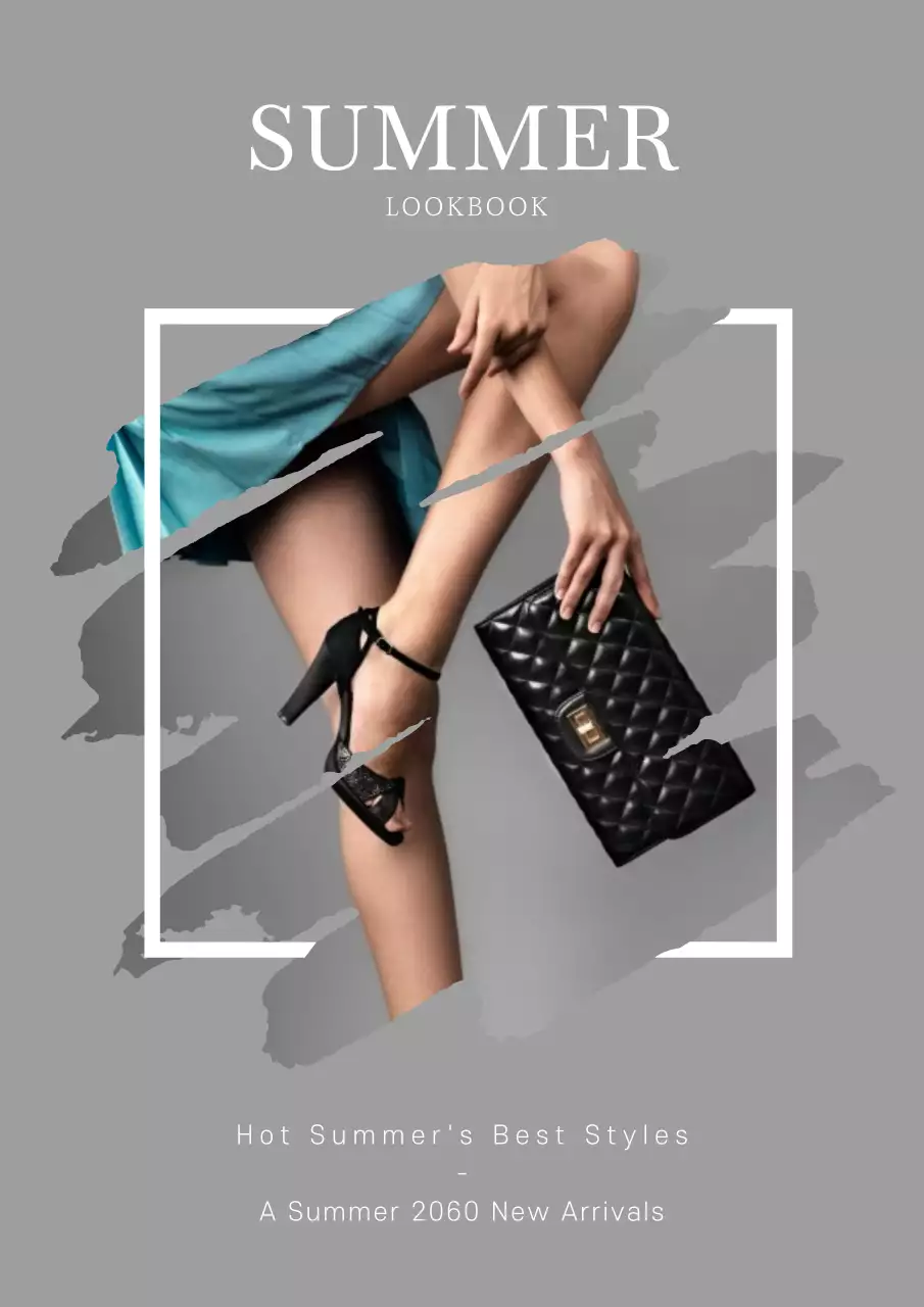 Grey Modern Fashion Promotion Poster