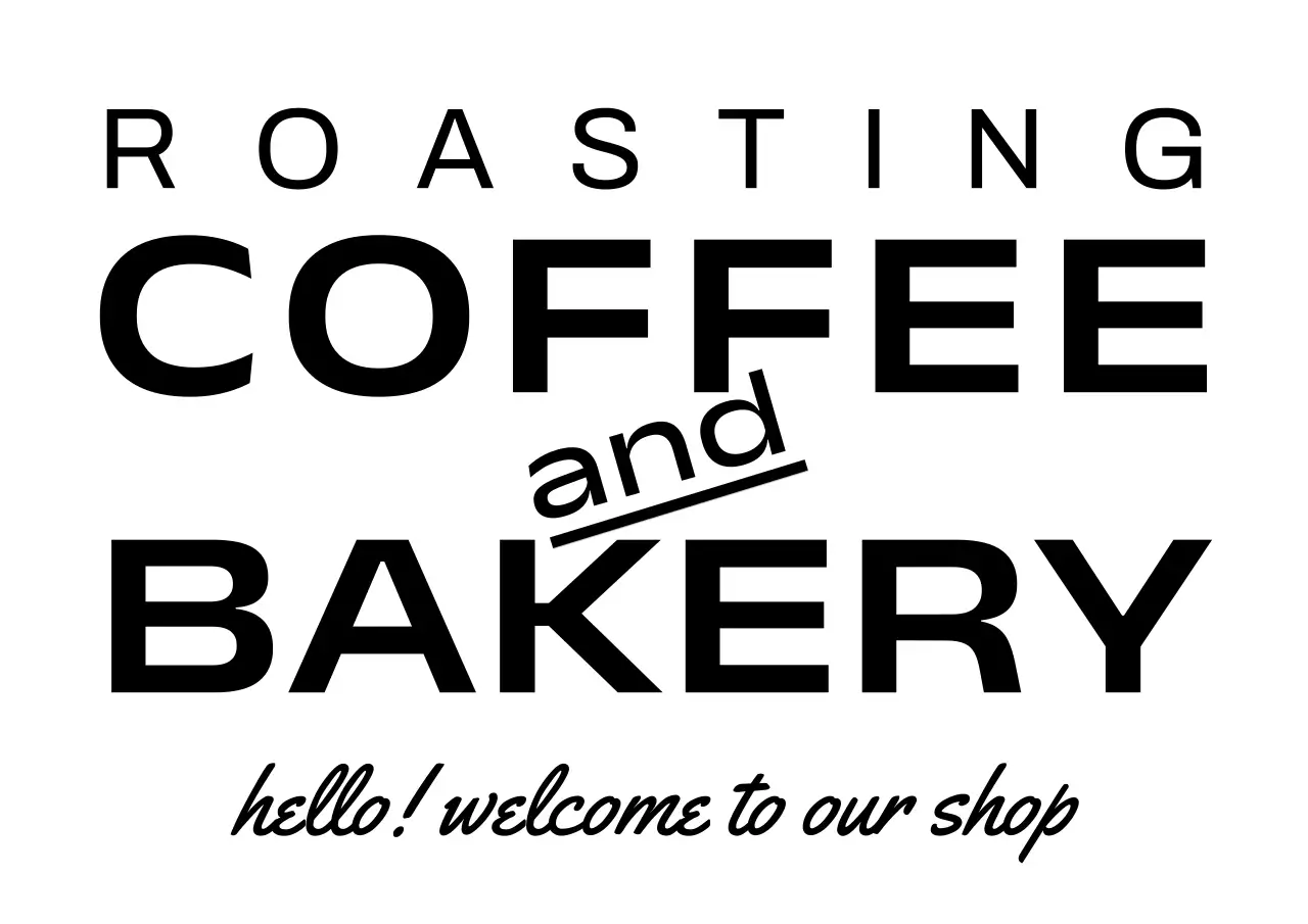 黒 シンプル カフェ 看板 カフェ文章