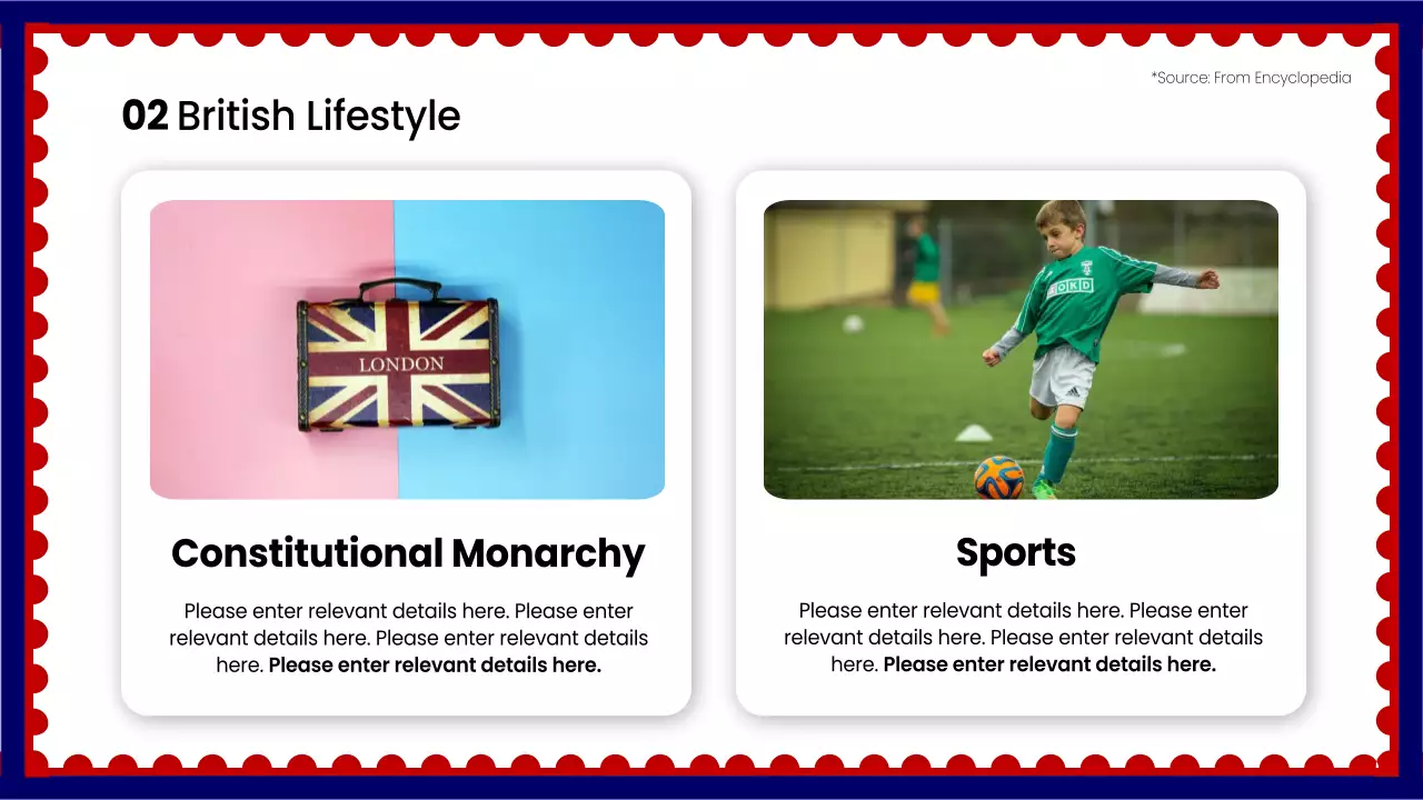 Red Traditional England Guide Presentation