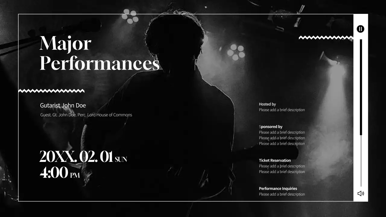 Black Modern Music Portfolio Presentation