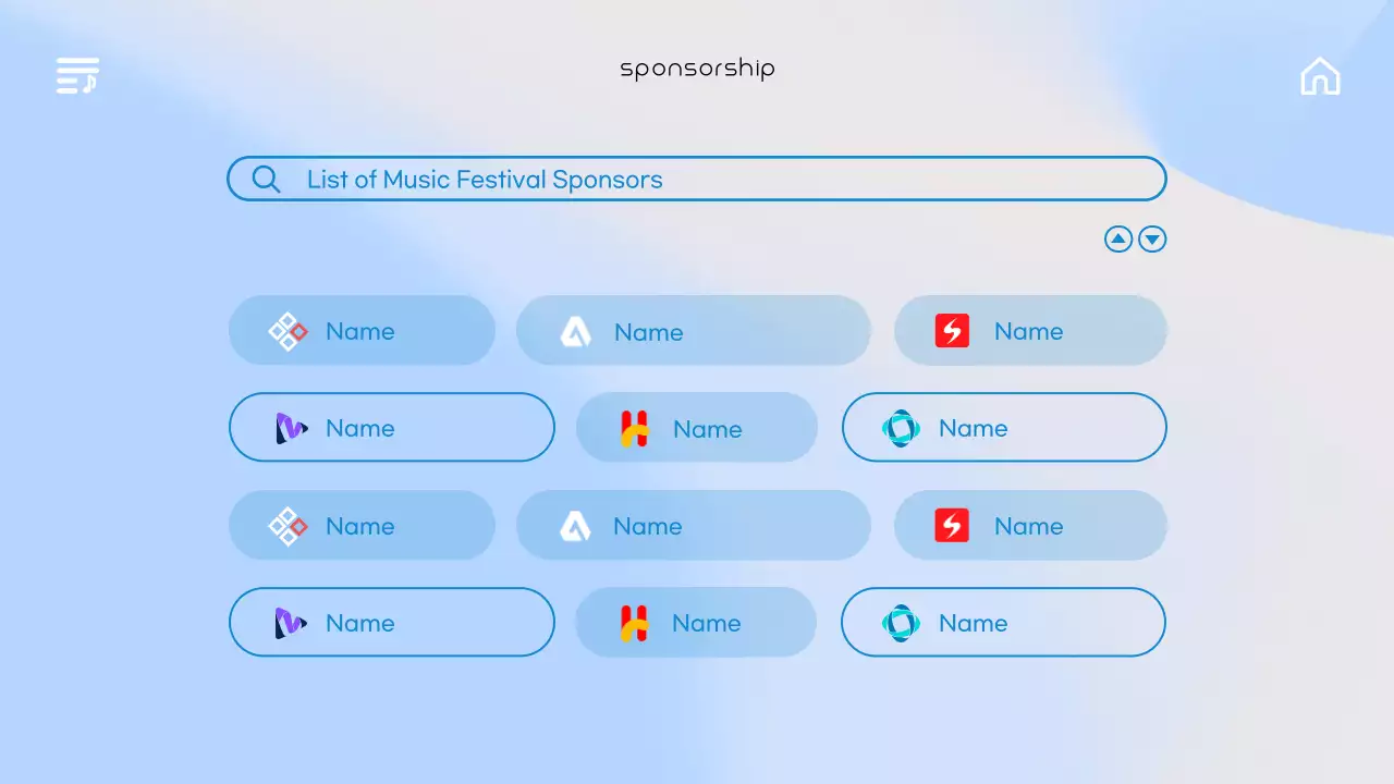 Blue Modern Music Planner Presentation