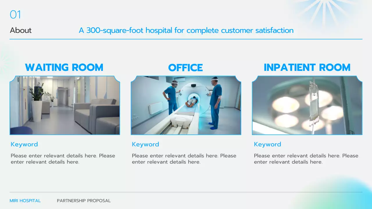 블루 프로페셔널 병원 제안서 발표