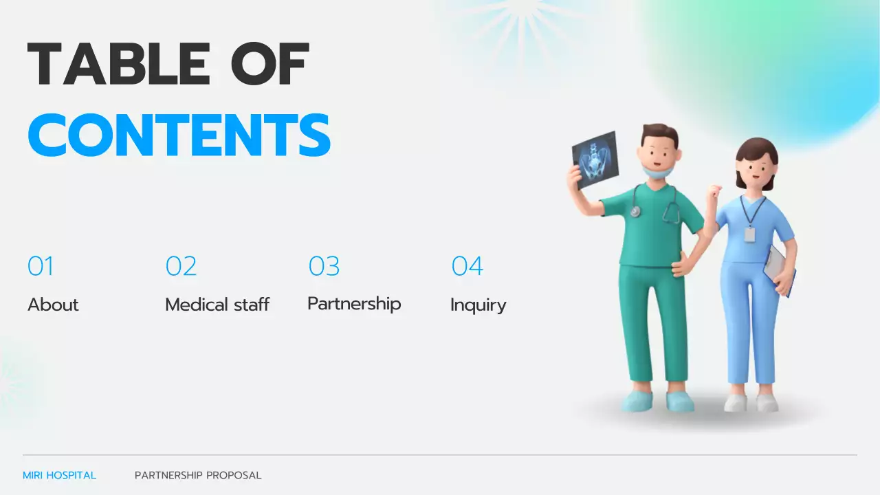 블루 프로페셔널 병원 제안서 발표