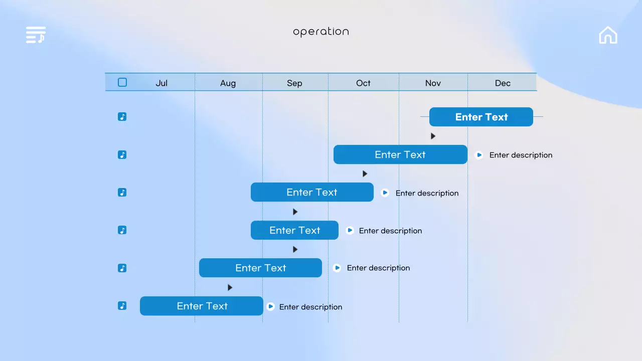 Blue Modern Music Planner Presentation