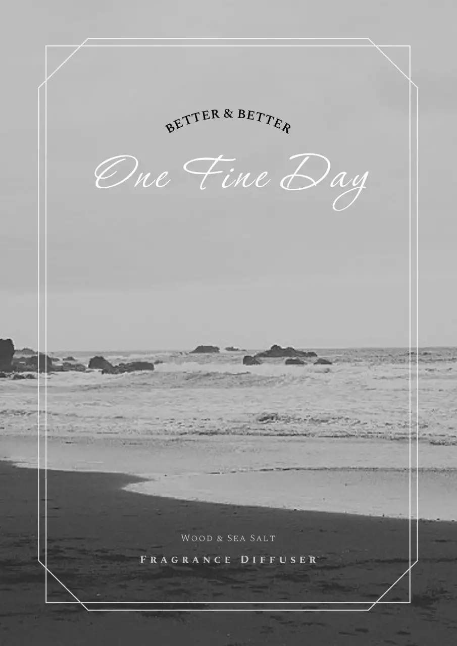 Designing a product guide for diffuser fragrances in gray tones