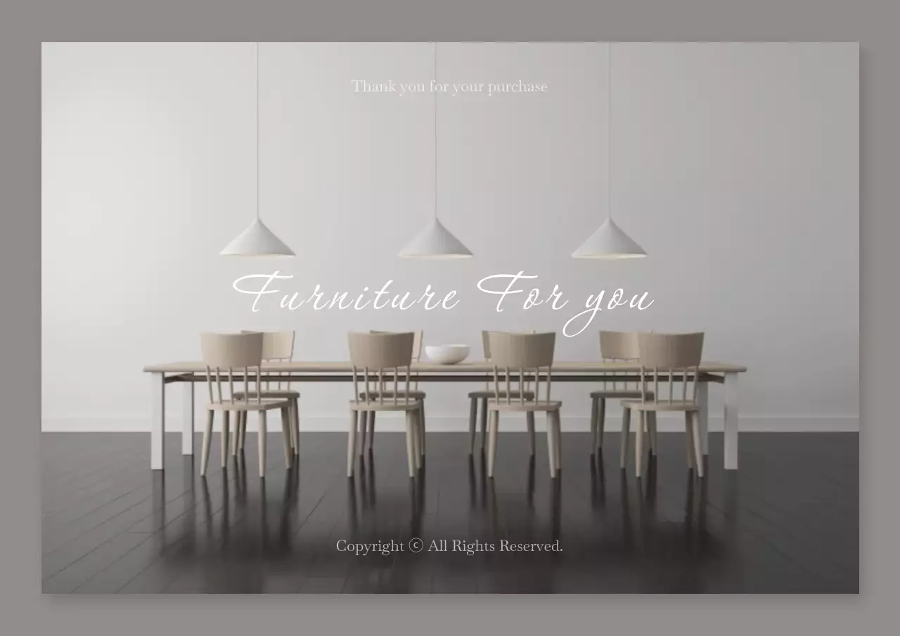 Beige Modern Furniture Promotion Poster