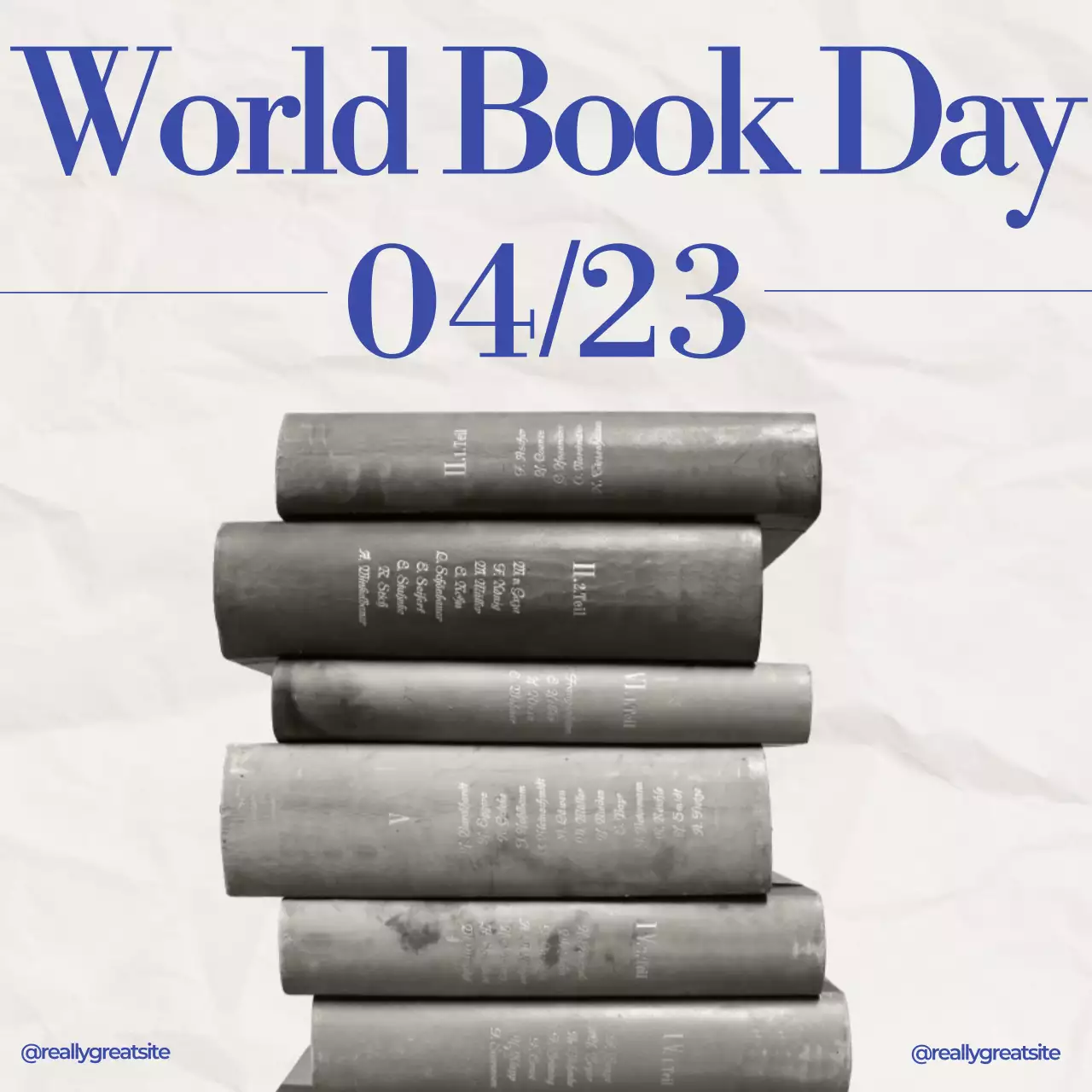 블루 클래식 도서 발표 소셜 미디어 게시물