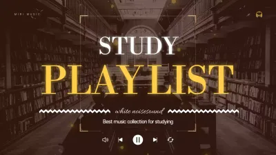 Brown Vintage Study Playlist Promotion YouTube Thumbnail