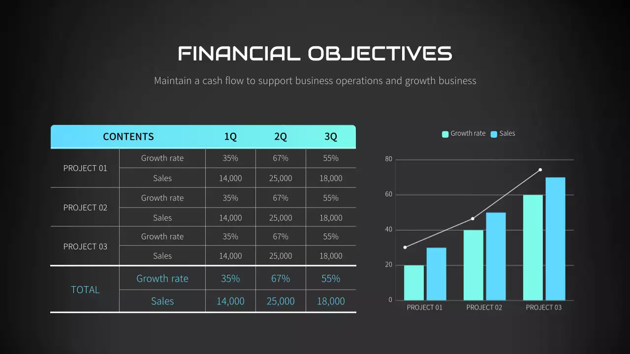 Black Professional Finance Report Infographic