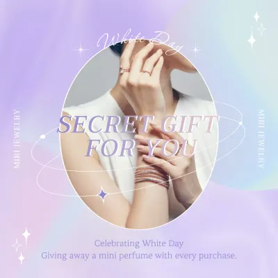 Pastel Elegant Jewelry Promotion Instagram Post