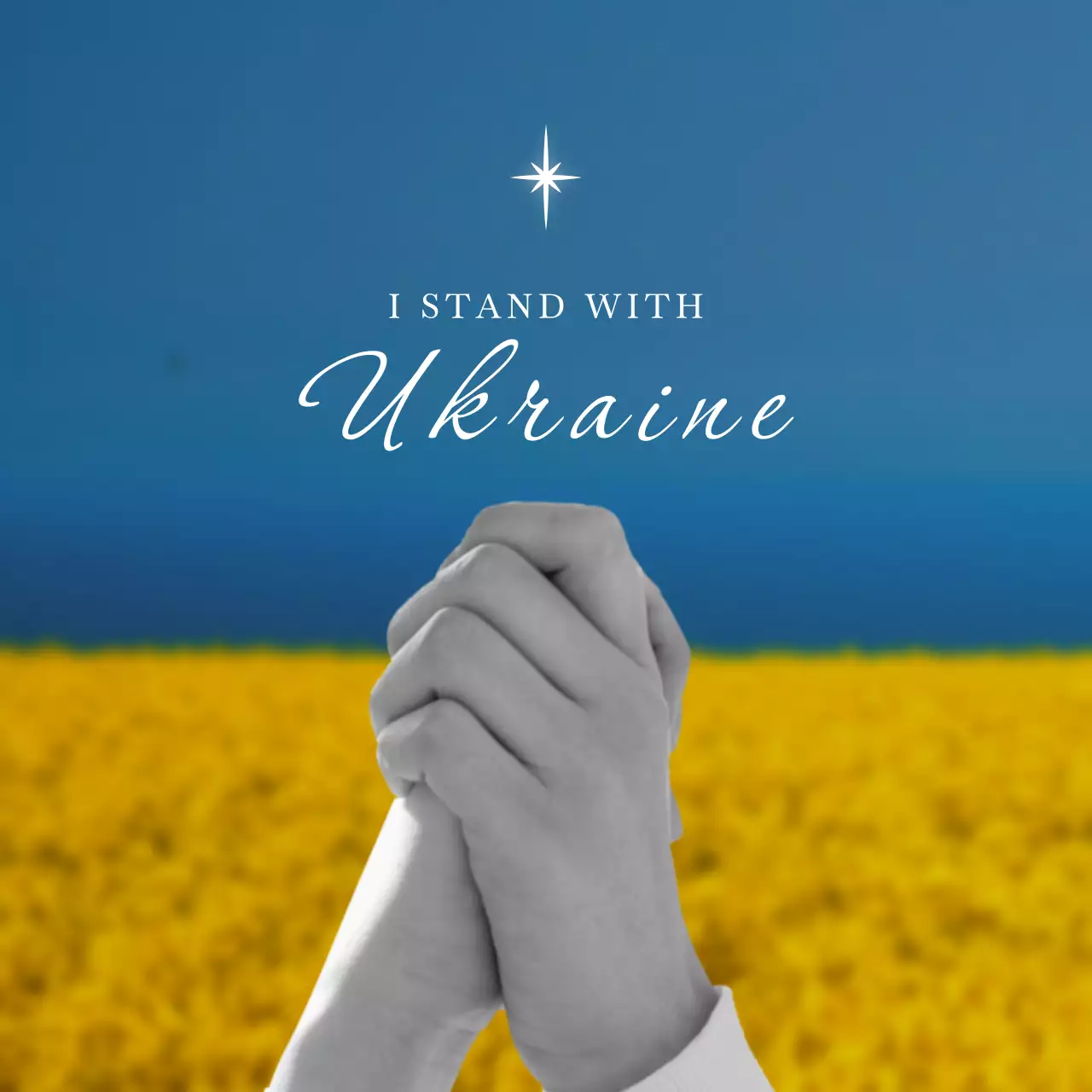 Blue Elegant Support Announcement Instagram Post