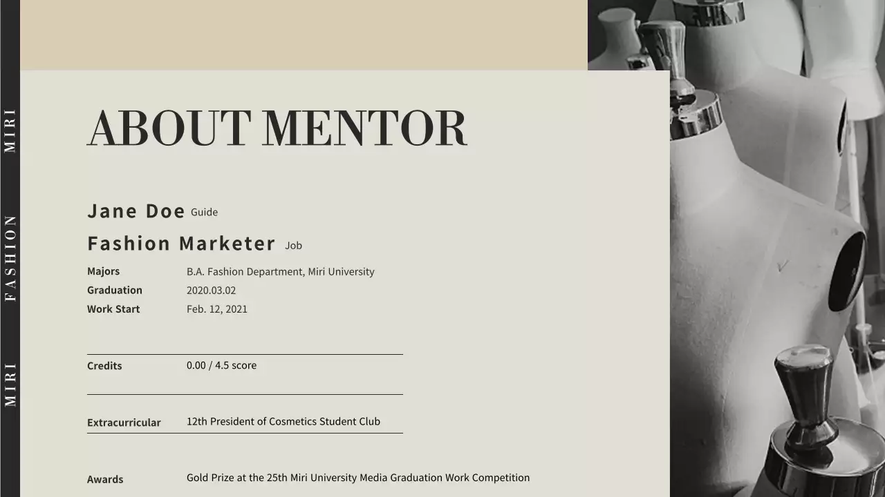 Beige Elegant Fashion Lecture Presentation