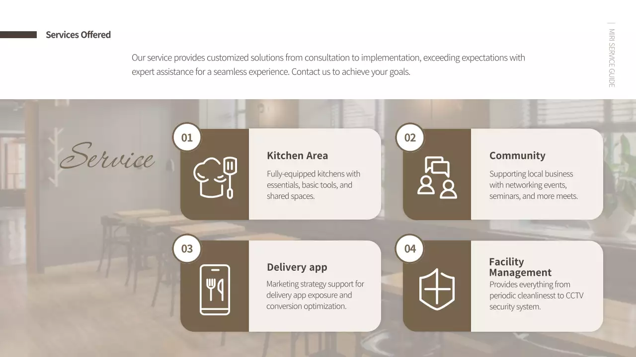 Beige Modern Kitchen Guide Presentation