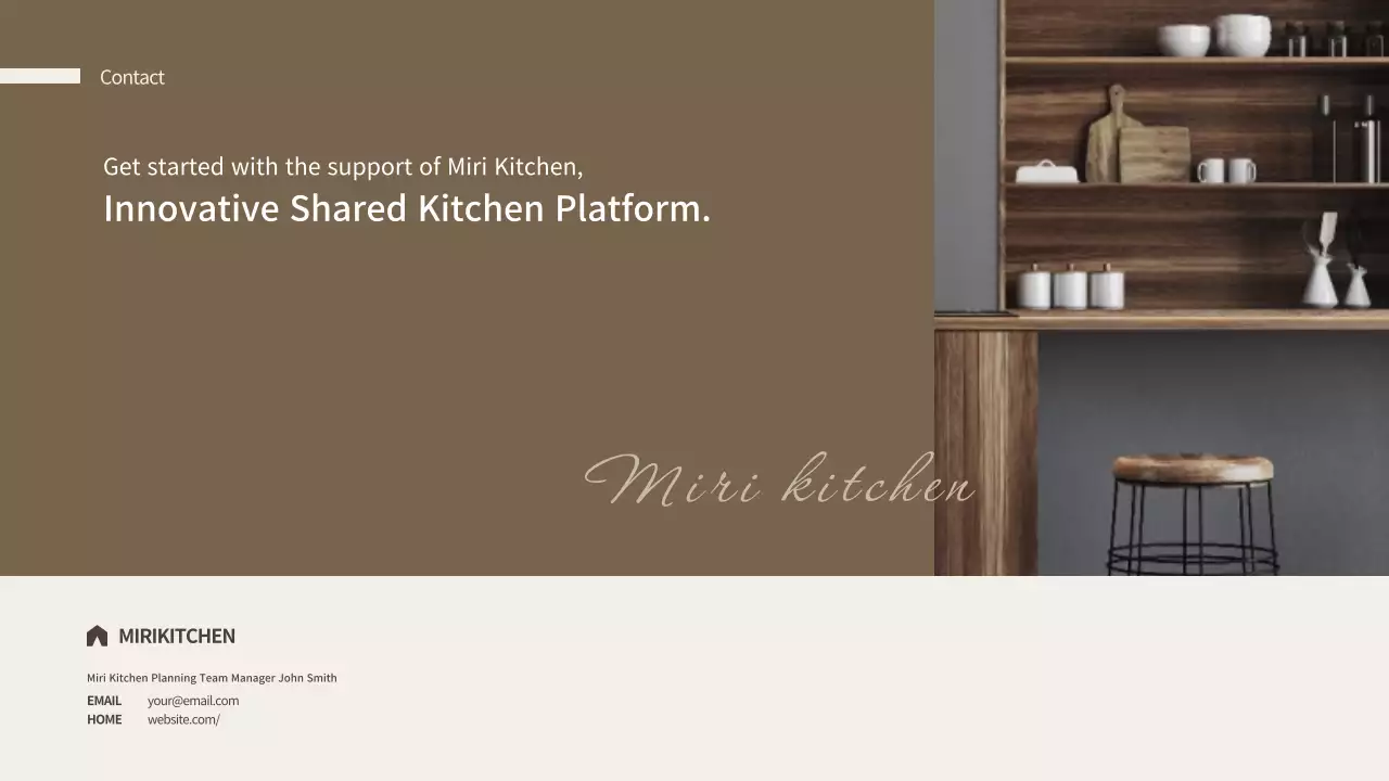 Beige Modern Kitchen Guide Presentation