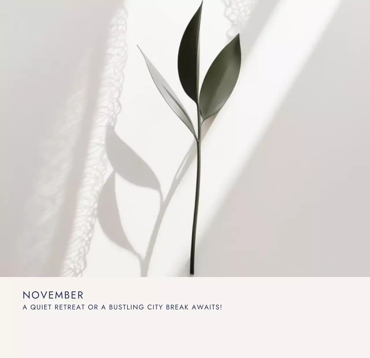 아이보리 모던 여행 캘린더