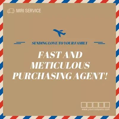 Beige Retro Purchasing Promotion Social Media Post