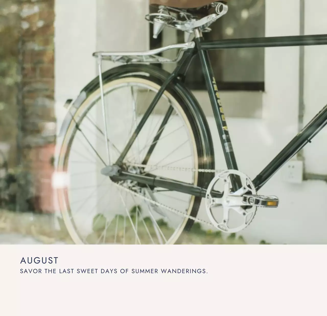 아이보리 모던 여행 캘린더