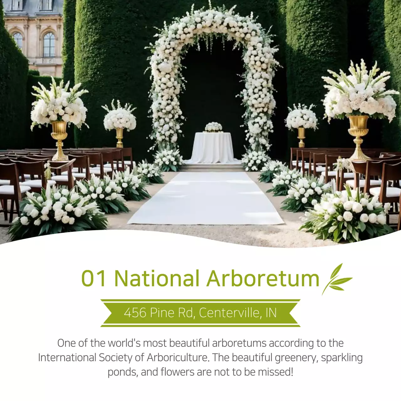 White Elegant Wedding Invitation Instagram Carousel