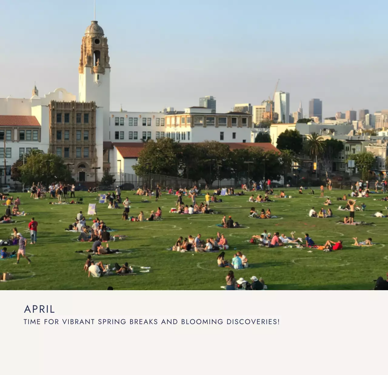 아이보리 모던 여행 캘린더