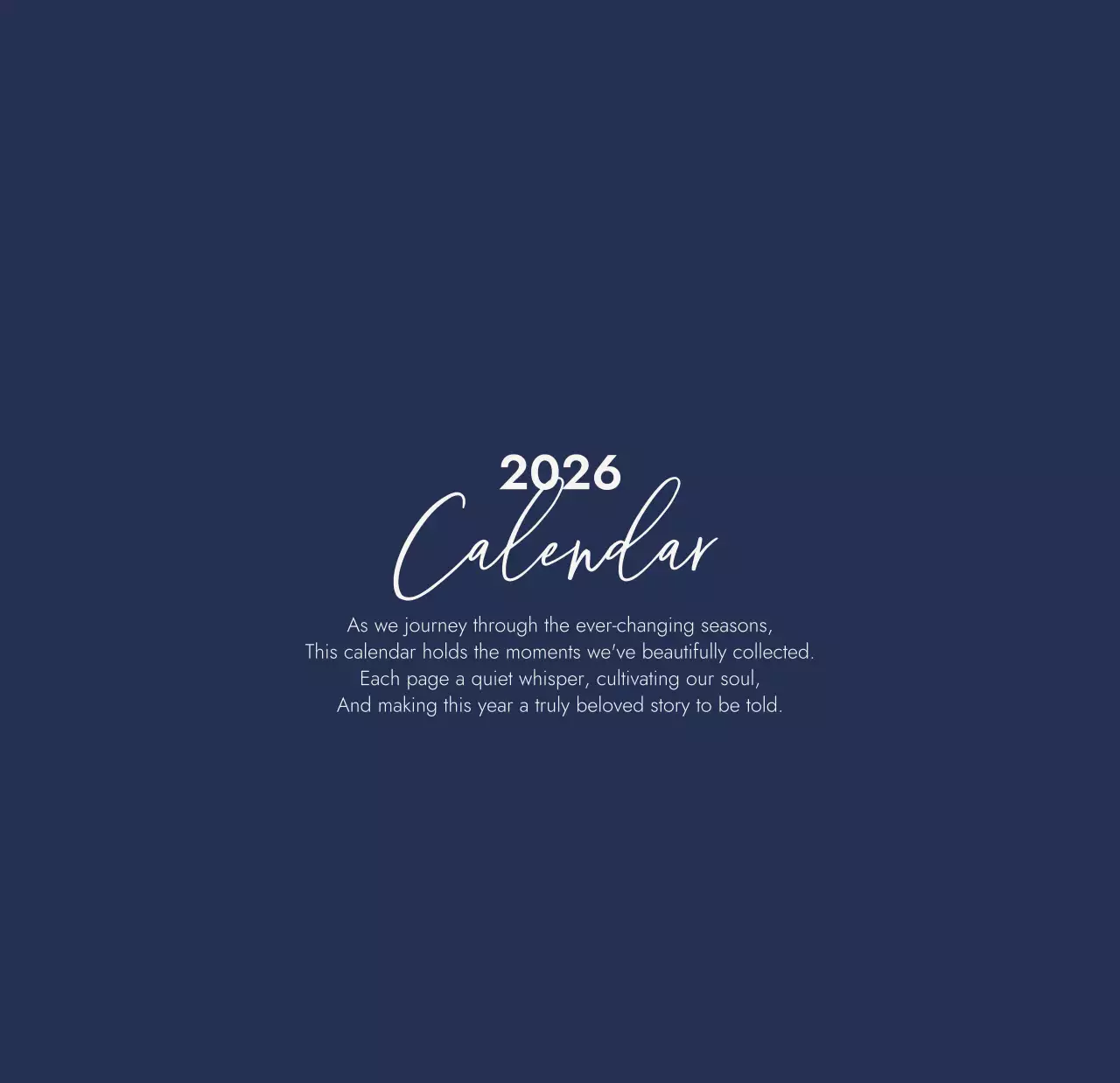 아이보리 모던 여행 캘린더