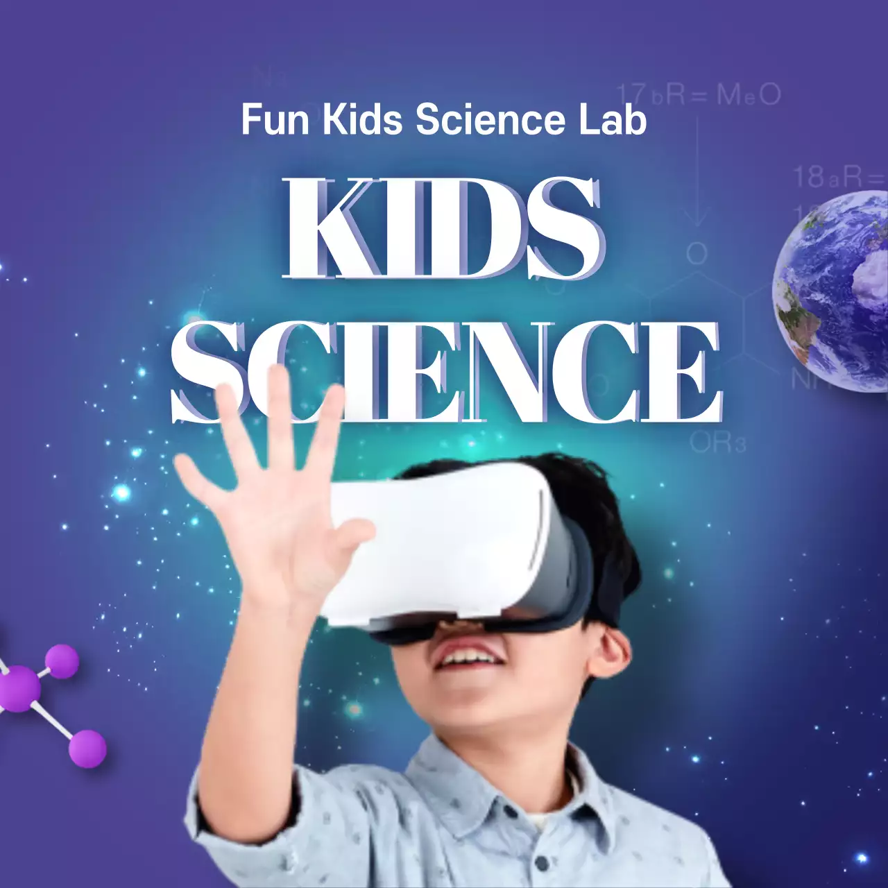 Blue Modern Science Promotion Instagram Post