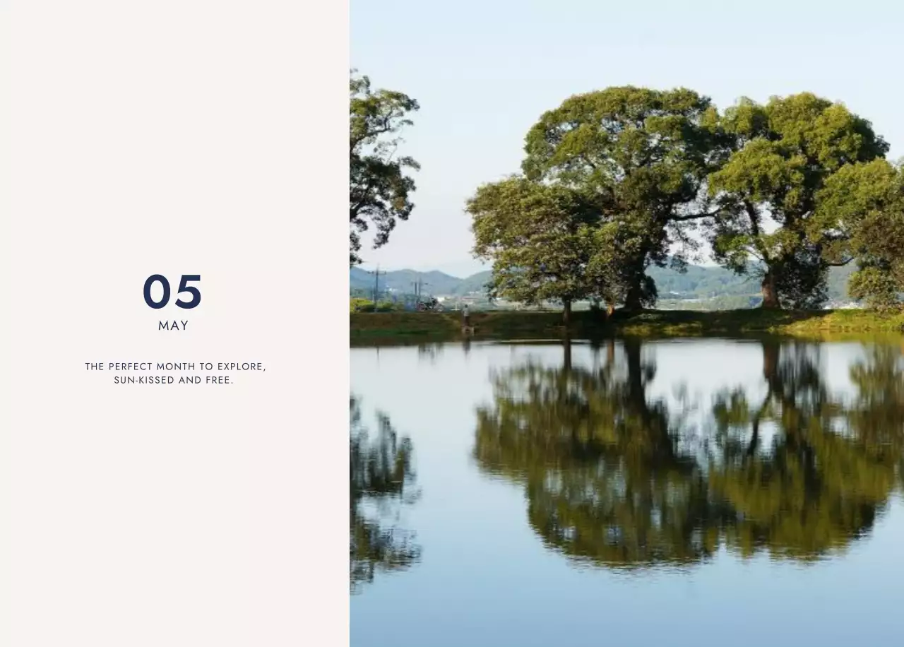 아이보리 모던 달력 캘린더