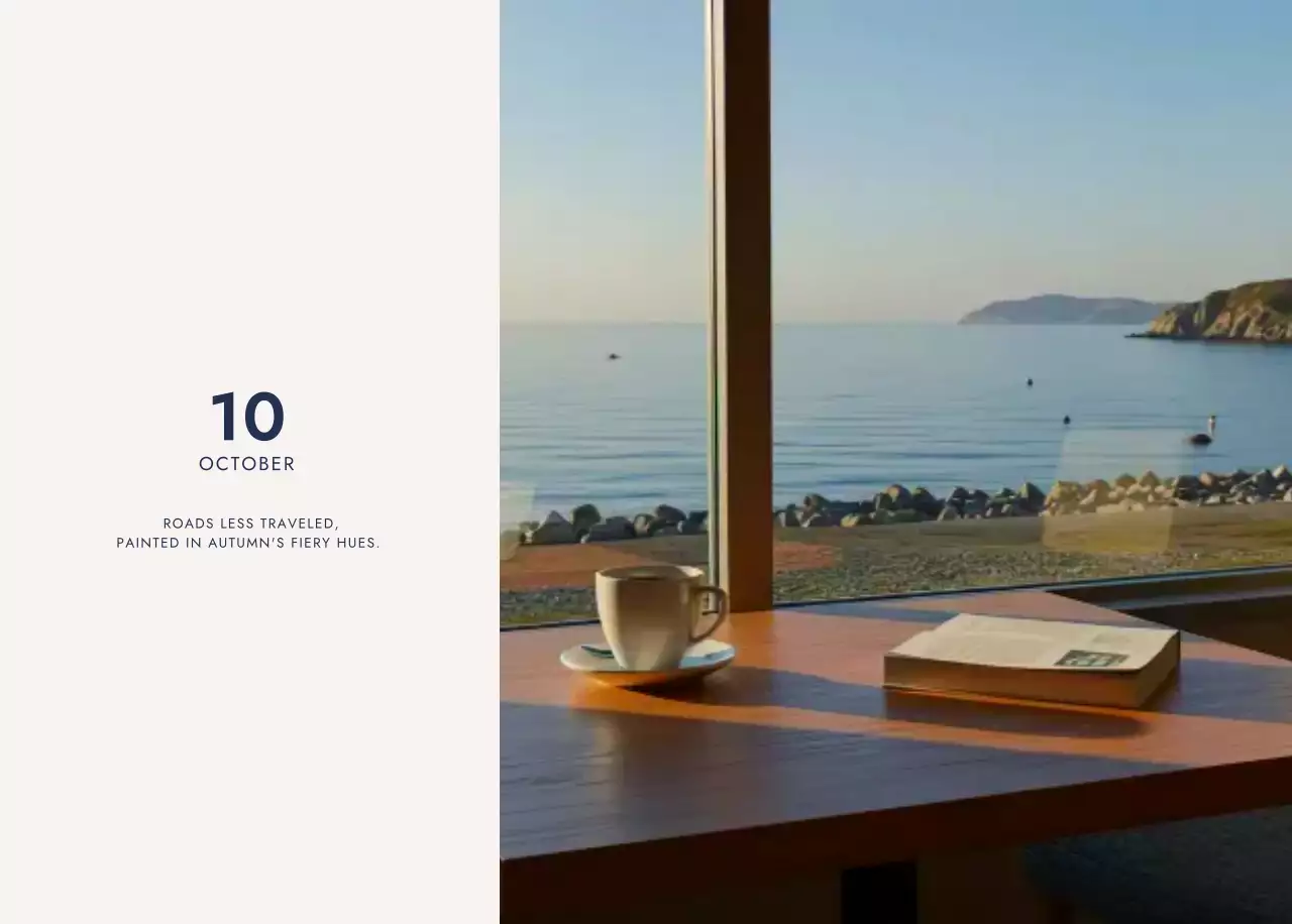 아이보리 모던 달력 캘린더