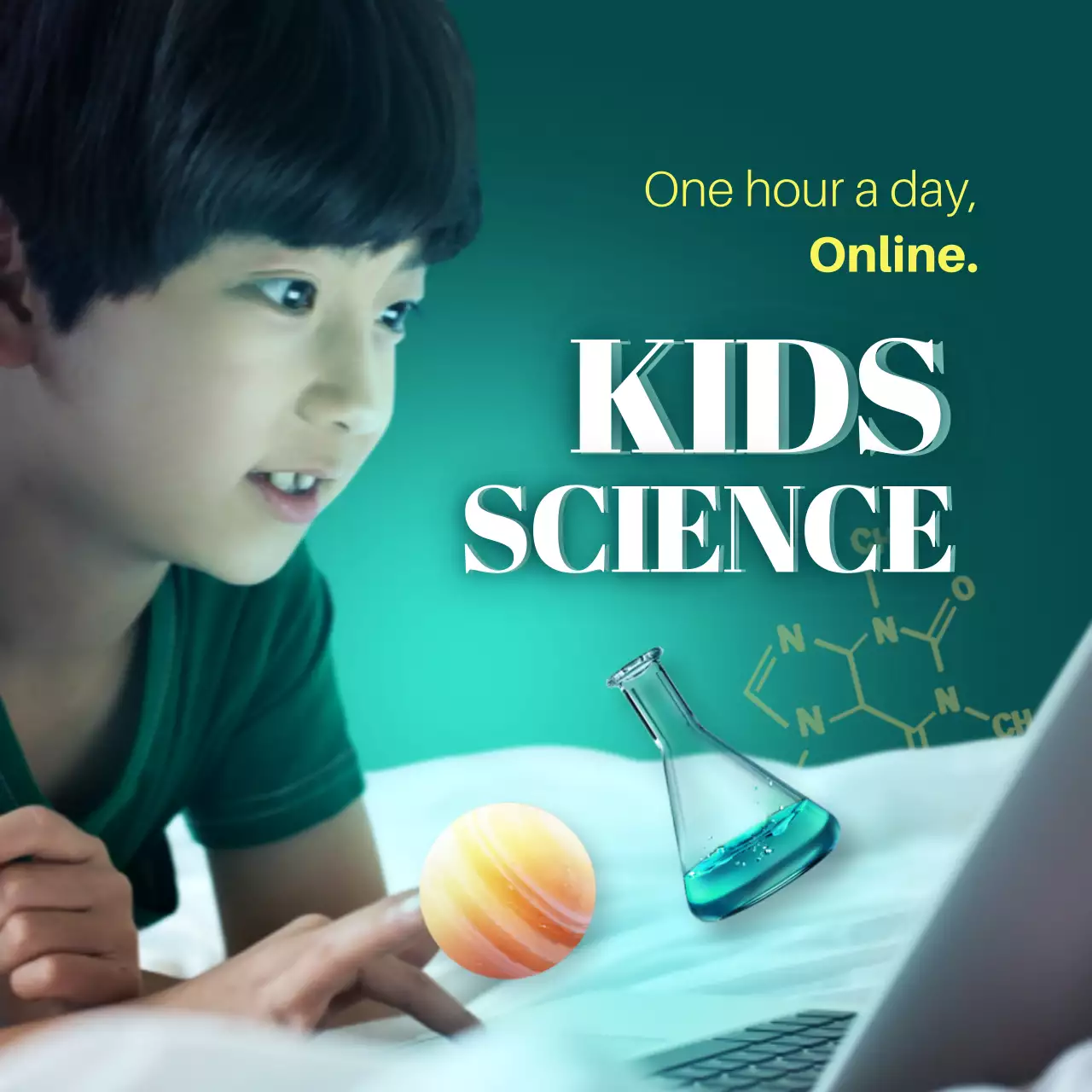 Blue Modern Science Promotion Instagram Post