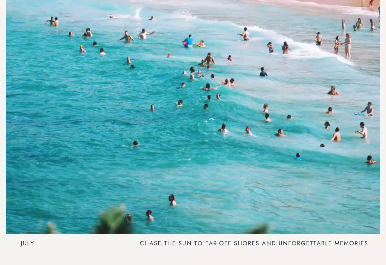 베이지 심플 여행 달력