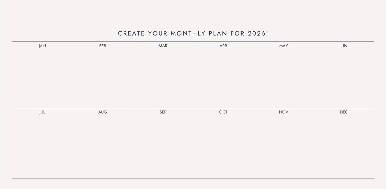 아이보리 심플 여행 캘린더