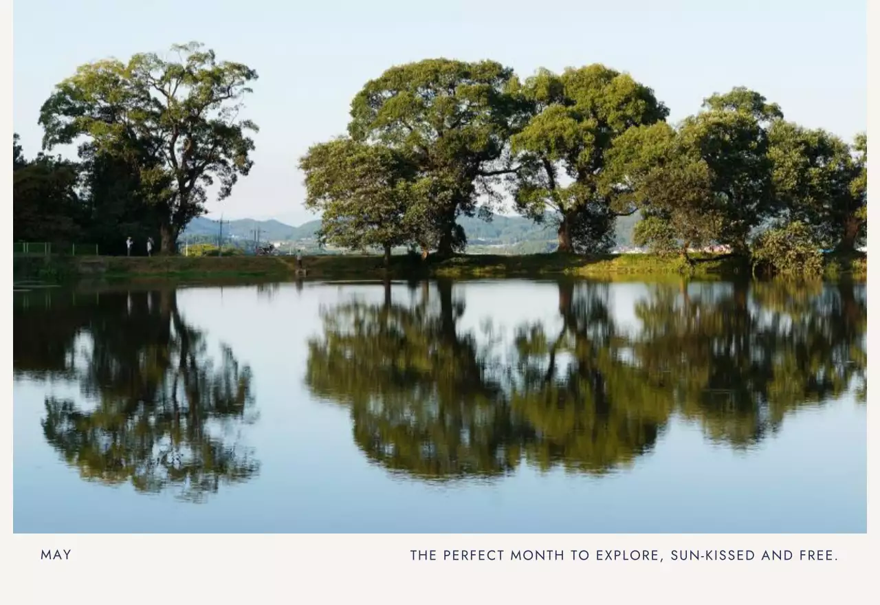 베이지 심플 여행 달력