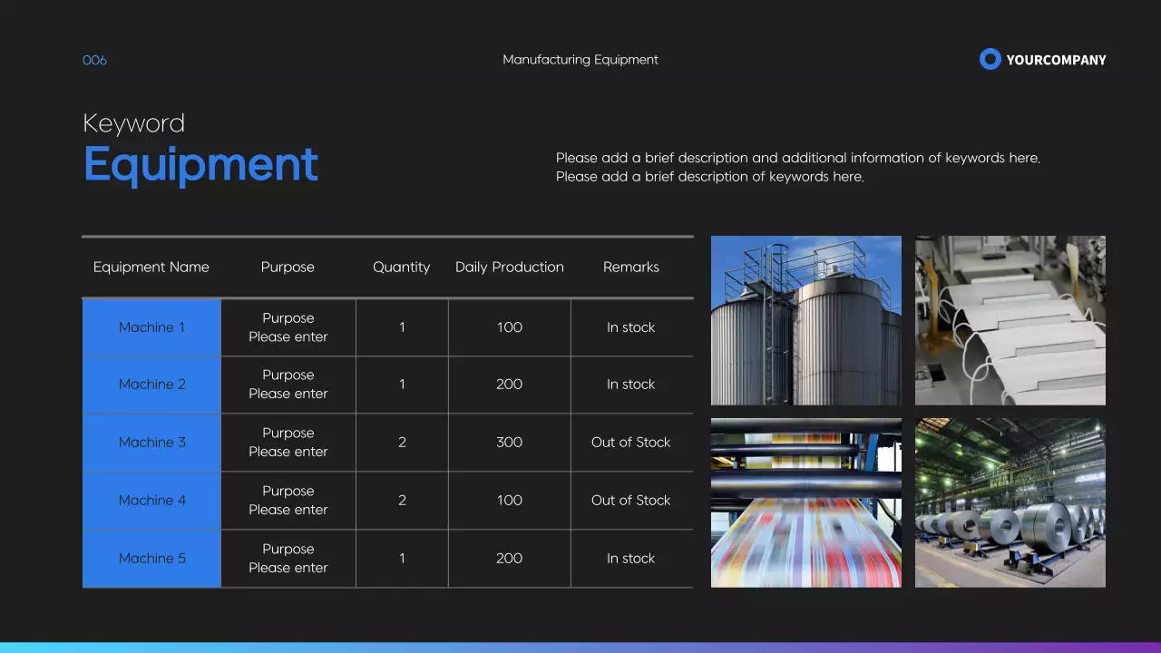 Black Professional Manufacturing Proposal Presentation